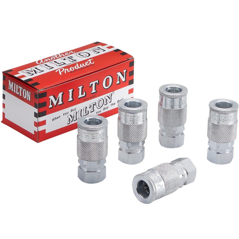 1835 Milton 3/8" FNPT H Style Coupler 5 Pack