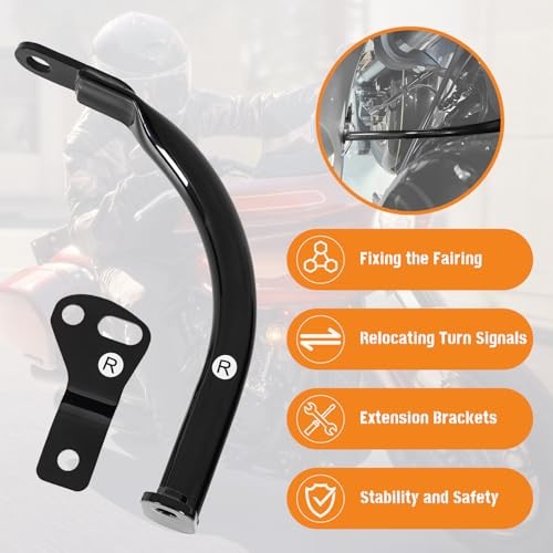 Motorcycle Front Frame—Fairing Support Bar—Windshield Lower Light Bracket