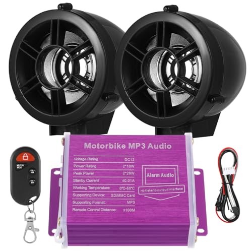 1set Wireless Motorcycle System Compact Stereo Audio for Motorcycles Easy