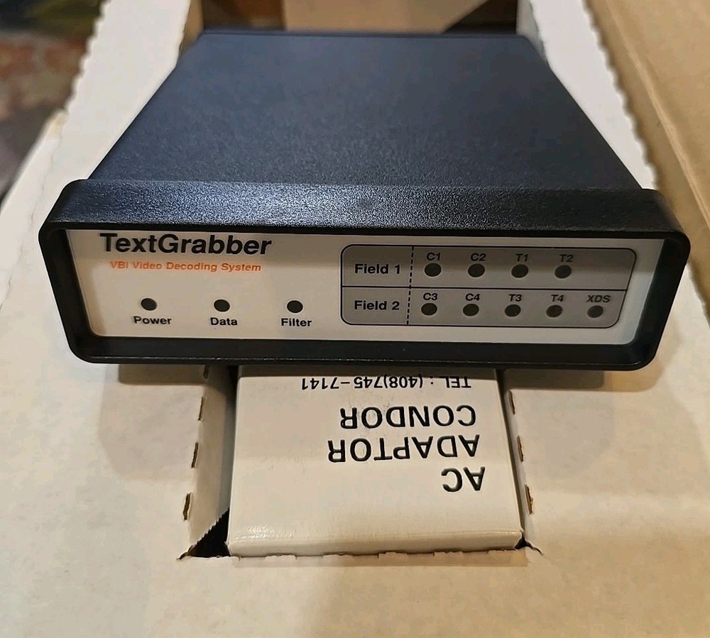 TextGrabber GP500 VBI Line 21 Video Decoder Extracts Closed Captions