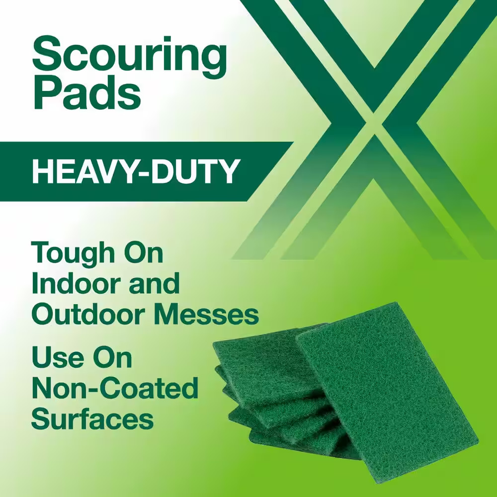 4 In. Heavy Duty Scouring Pad (6-Pack)