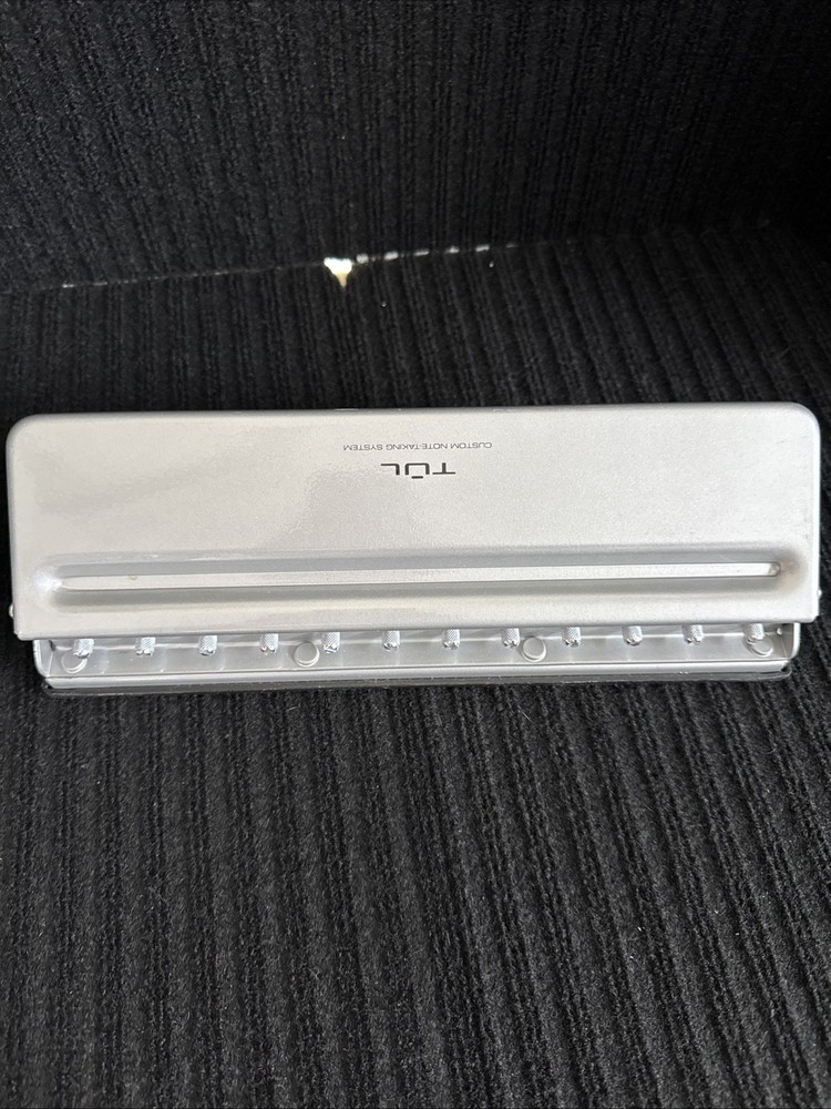 TUL Custom Note-Taking System Discbound 12-Hole Punch Silver Heavy Duty