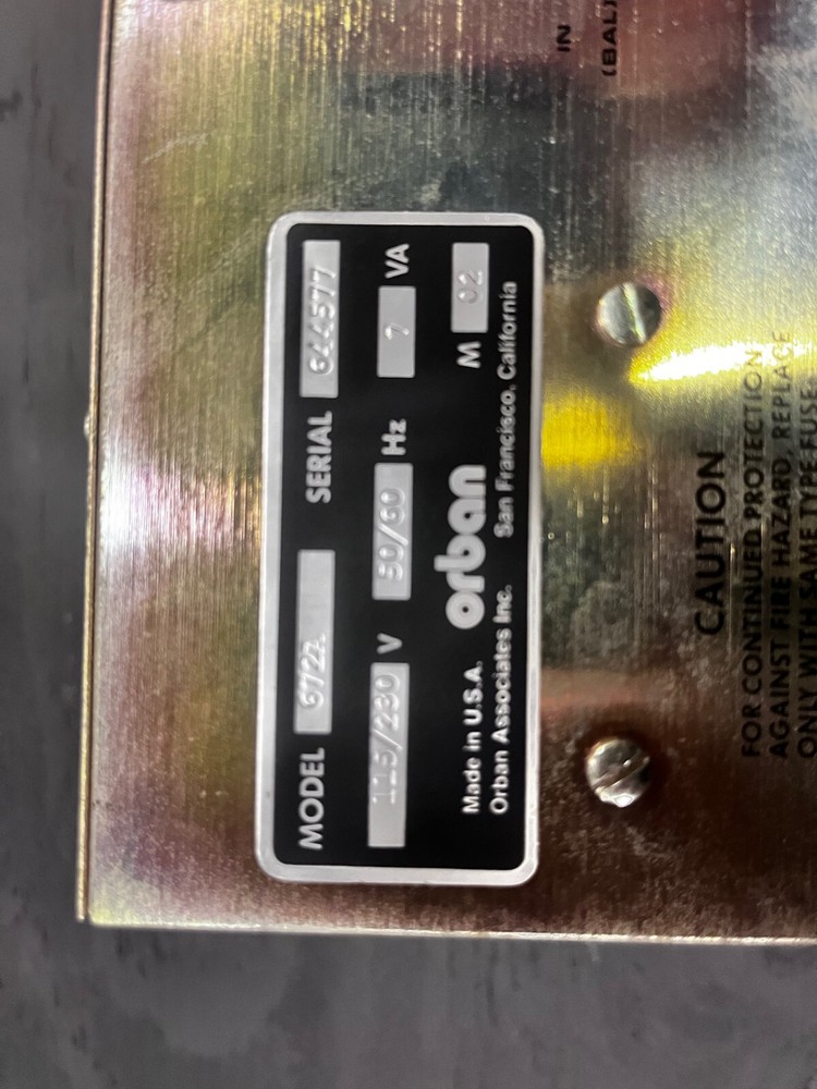 Orban 674a Mono Paragraphic Equalizer 4 U Blue Face