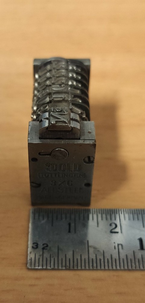 DOLD Tuttlinger Letterpress Rotary Numbering Machine 6 digits Heidelberg