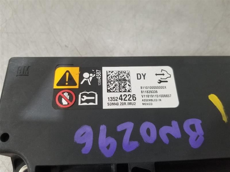 19 2019 BUICK ENCLAVE SRS RESTRAINT CONTROL MODULE 13524226