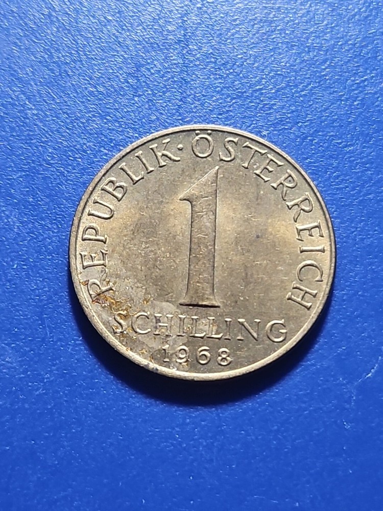 1968  Austria 1 One Schilling  (KM.#2886)