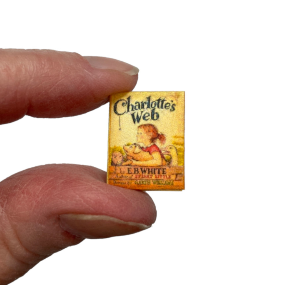 CHARLOTTE'S WEB 1:12 Scale Miniature Readable Color Illustrated Book
