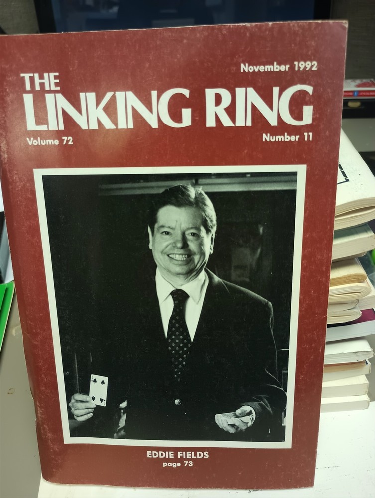 Eddie Fields Linking Ring Issue for Sale November 1992