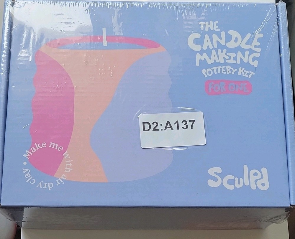 Sculpd Candle Making Pottery Kit For One Soy Wax Container Craft Set