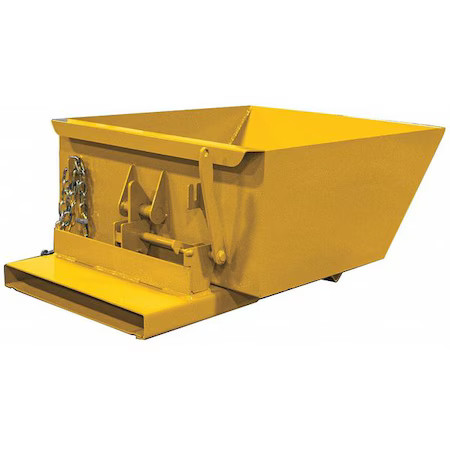 Self-Dumping Hopper, 6.8 Cu. Ft. Cap.,  2555Lpyellow
