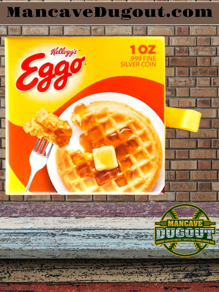 2024 - Eggo™ Waffles Plate Silver Coin - Chad 1 oz