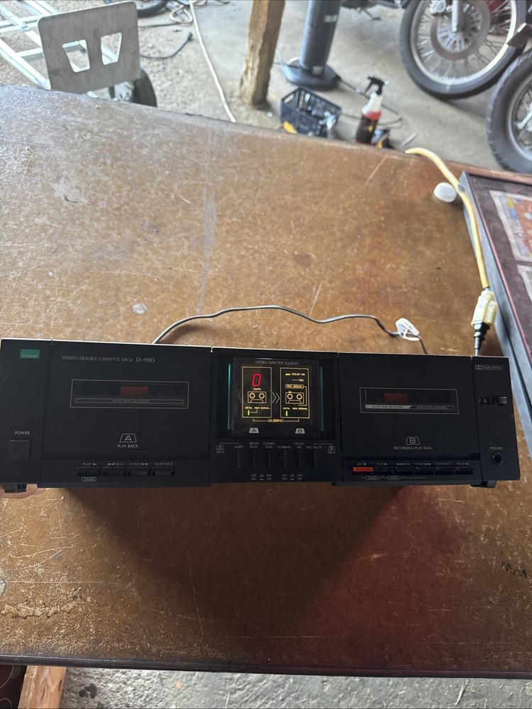 Sansui Stereo Double Cassette Deck D –99D Works