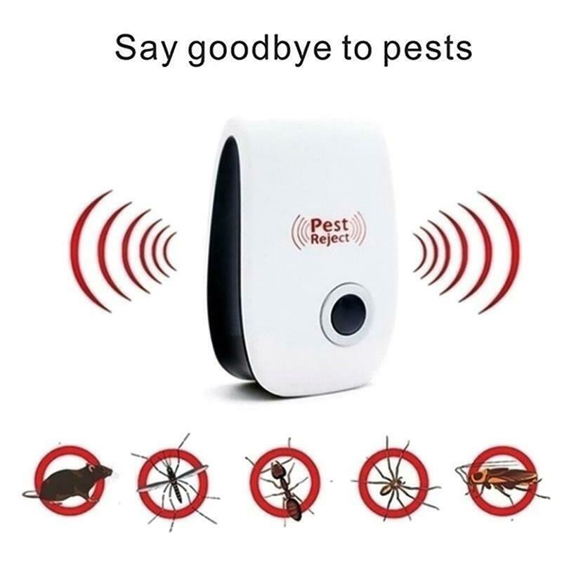 3 x Electronic Pest Reject Control Ultrasonic Repeller Home Bug Rat Spider Roach