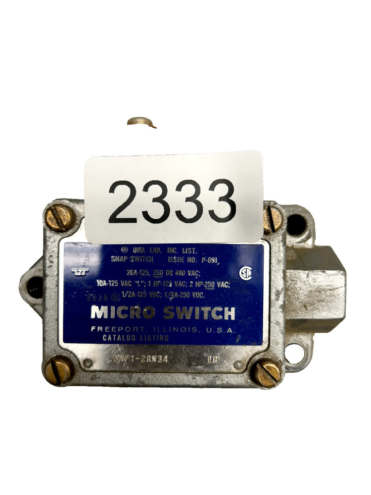 Honeywell Micro-Switch BAF-2RN34, 480V