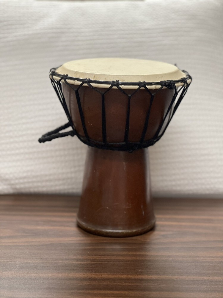 Vintage handmade Djembe drum