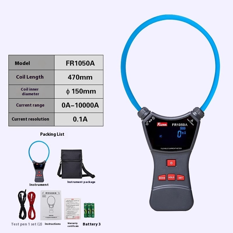 Flexible Coil Current Clamp Meter Power Meter Leakage Current Detector