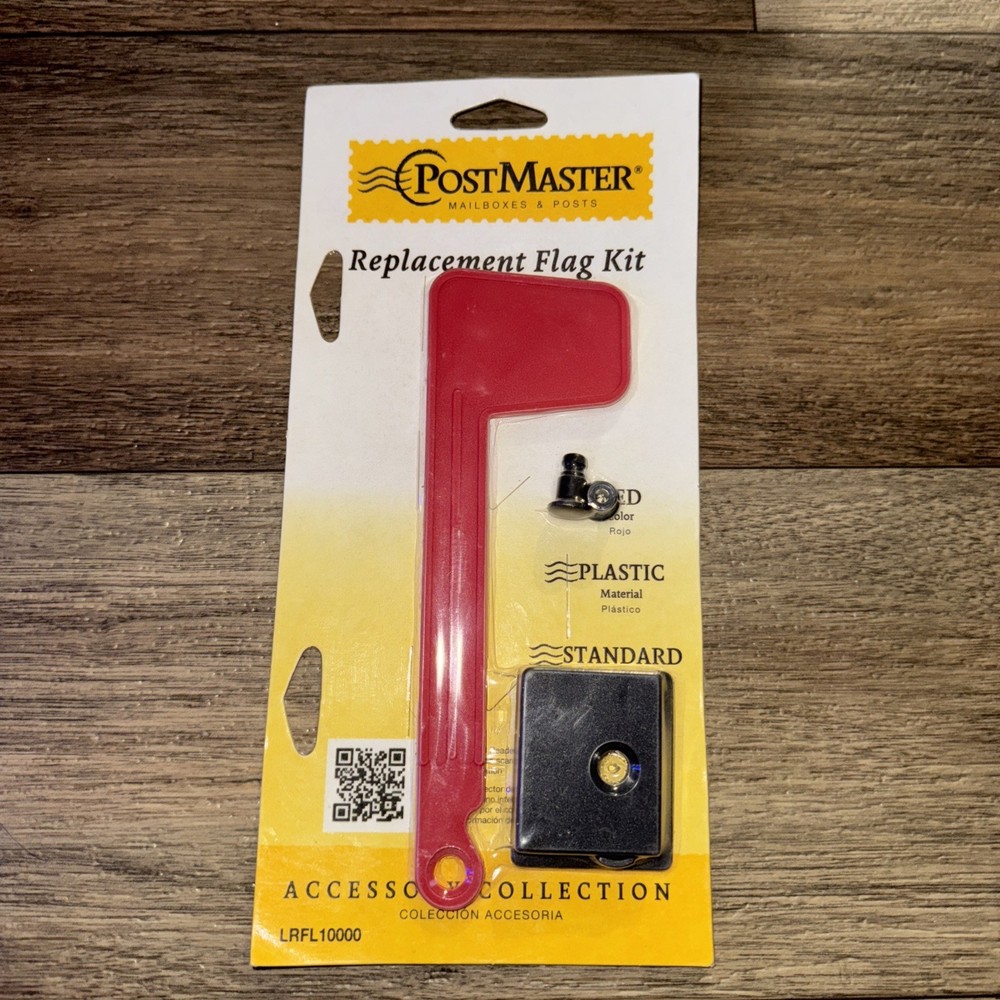 PostMaster Mailbox Replacement Flag Kit  Rust Proof Plastic Red - Gibraltar