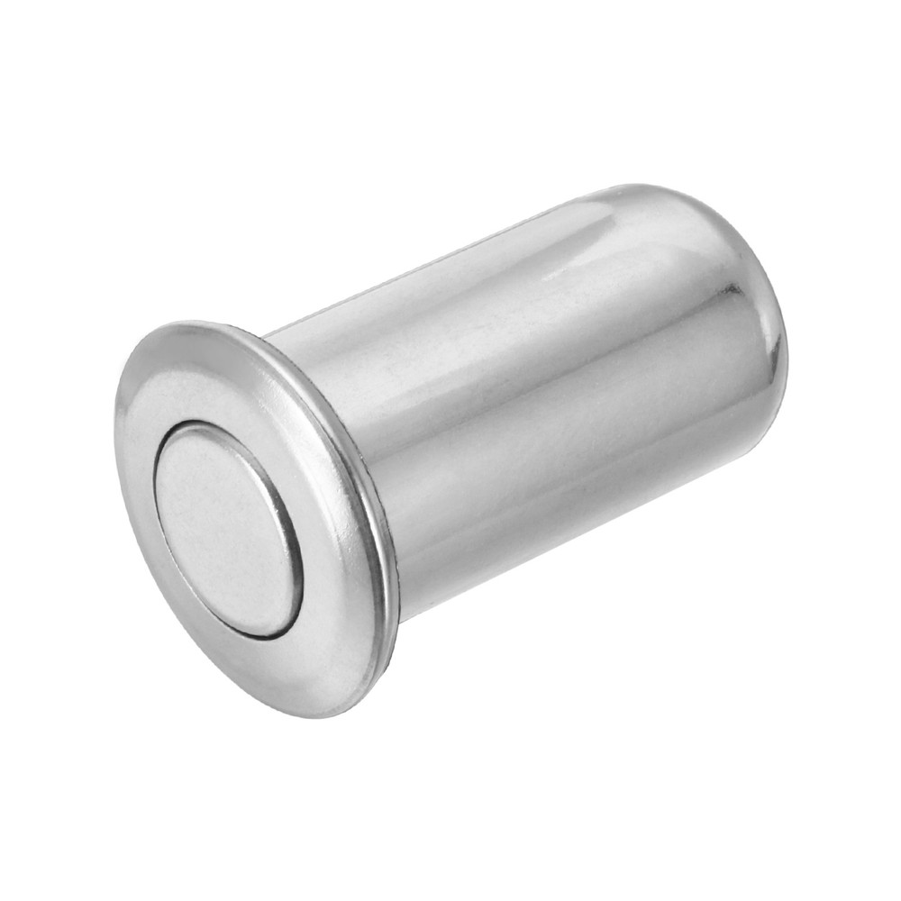 0.51" Door Latch Dust Protector, Dust-Proof Sliding Lock Insert, Silver