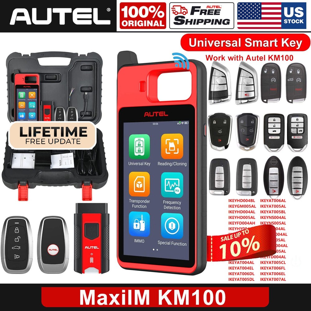 Autel MaxiIM KM100 KM100E KM100X Key Fob Programming Tool Programmer Immobilizer