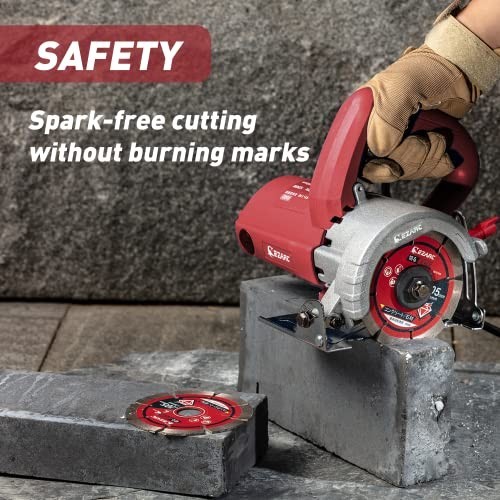 4.5" Segmented Diamond Blade for Angle Grinder - Cut Concrete, Granite, Brick (2