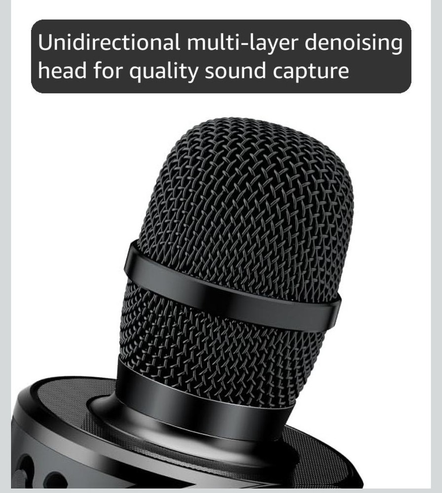 Wireless Karaoke Microphone - Black