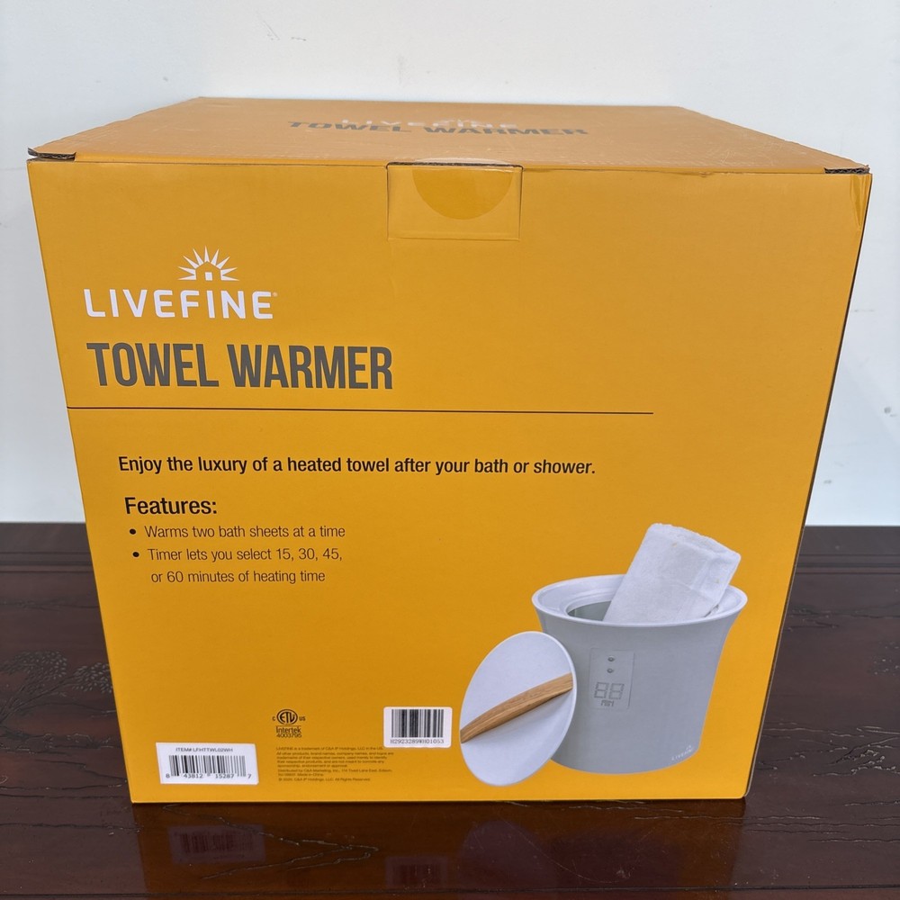 Livefine Towel Warmer Intertek NIB