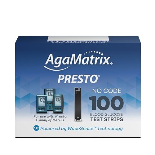 AgaMatrix Presto Test Strips, 100 Count Box