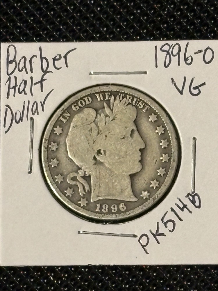 1896-O Barber Half Dollar   VG