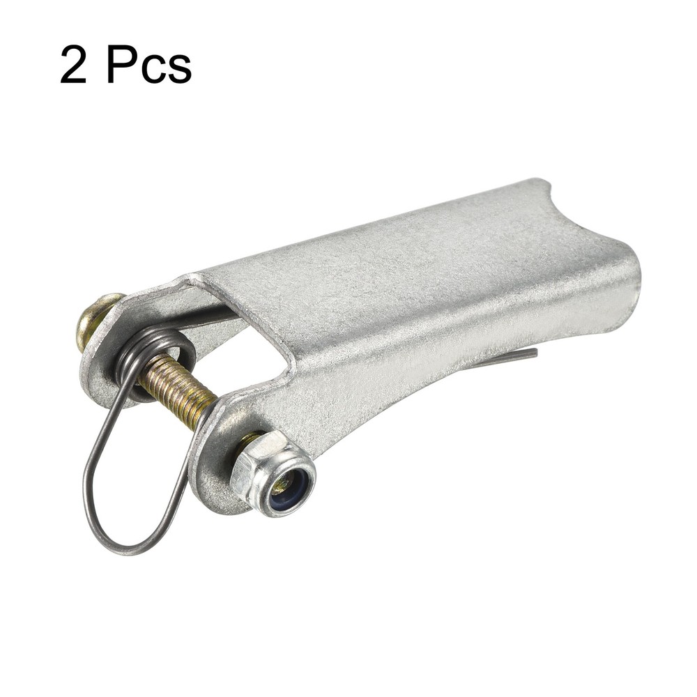 2 Pack 2 Inch Replacement Hooks Latch Metal Towing Receiver Hitch Silver