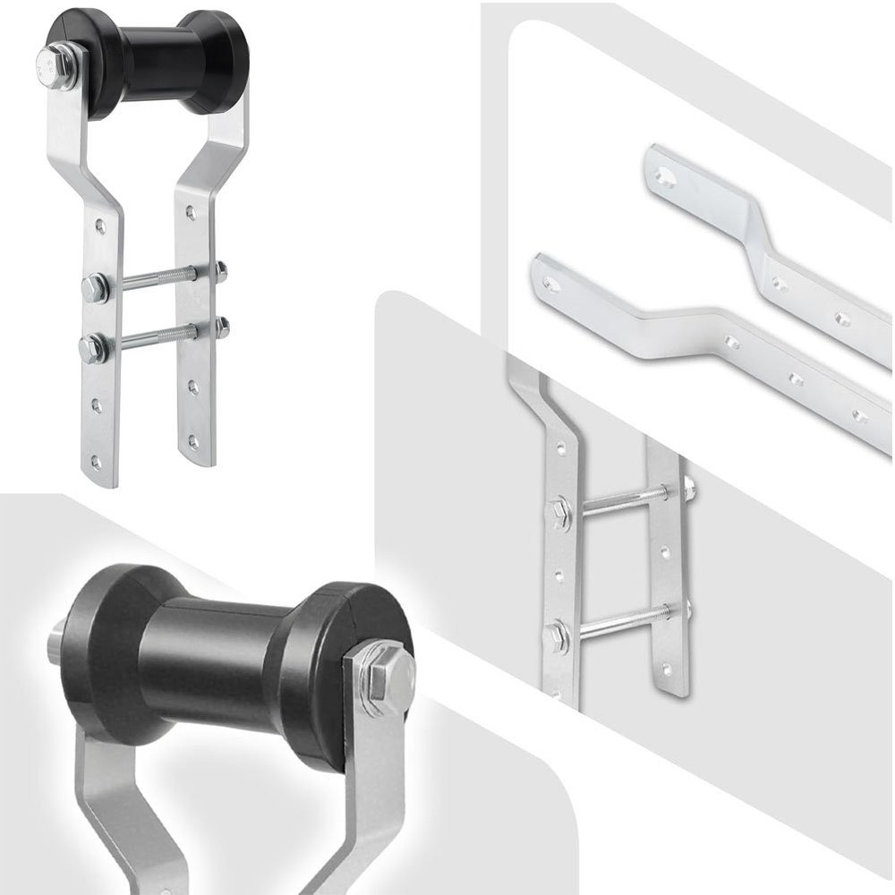 4" Adjustable Tongue Keel Roller Bracket Assembly for 2" Boat Trailer Replace