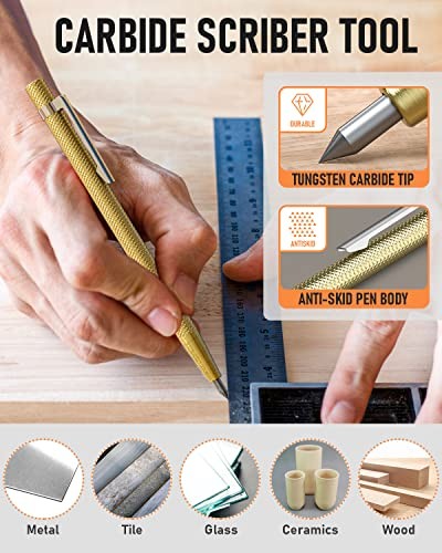 Carpenter Pencils Mechanical, Construction Pencils with 60 Refill, 18 Pack