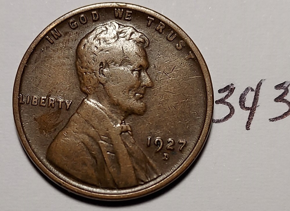 1927-D Lincoln Wheat Cent         #343