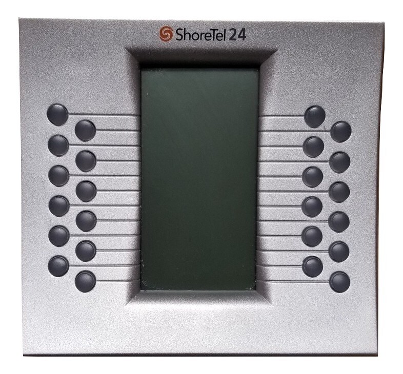 Shoretel BB-24 Button Box Expansion Module, Model SBB BB24 Silver 24 Button