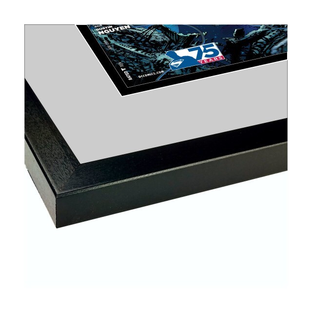 Comic Book Frame Black Moulding UV Protected Glass Wall Mount Comic Book Display