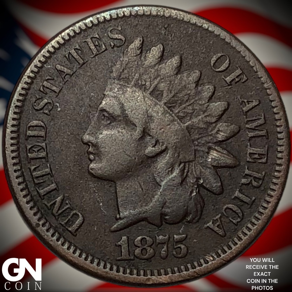 1875 Indian Head Cent Penny Y2727