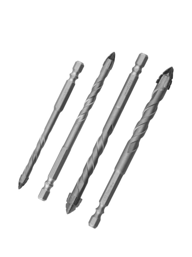 Compact Eccentric Drill Bits Set of 4 for Various Material Applications