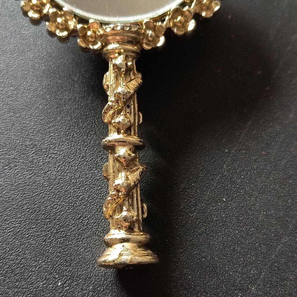 Vintage Sam Fink Hand Mirror
