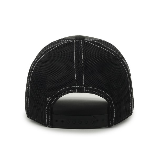 Ram Structured Baseball Style Hat, Mesh Back, Adult, Black