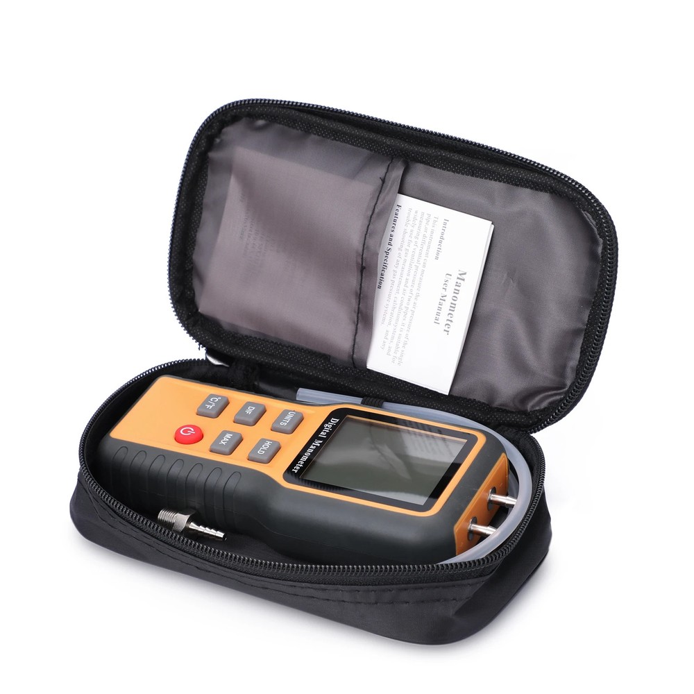 Digital Manometers ℃ ℉ Switchable 12 Pressure Units LCD Display Adjustable Tools