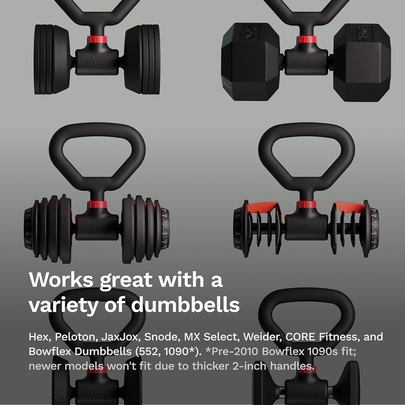 Adjustable Kettlebell Grip Dumbbells Portable Home Workout Strength Training New