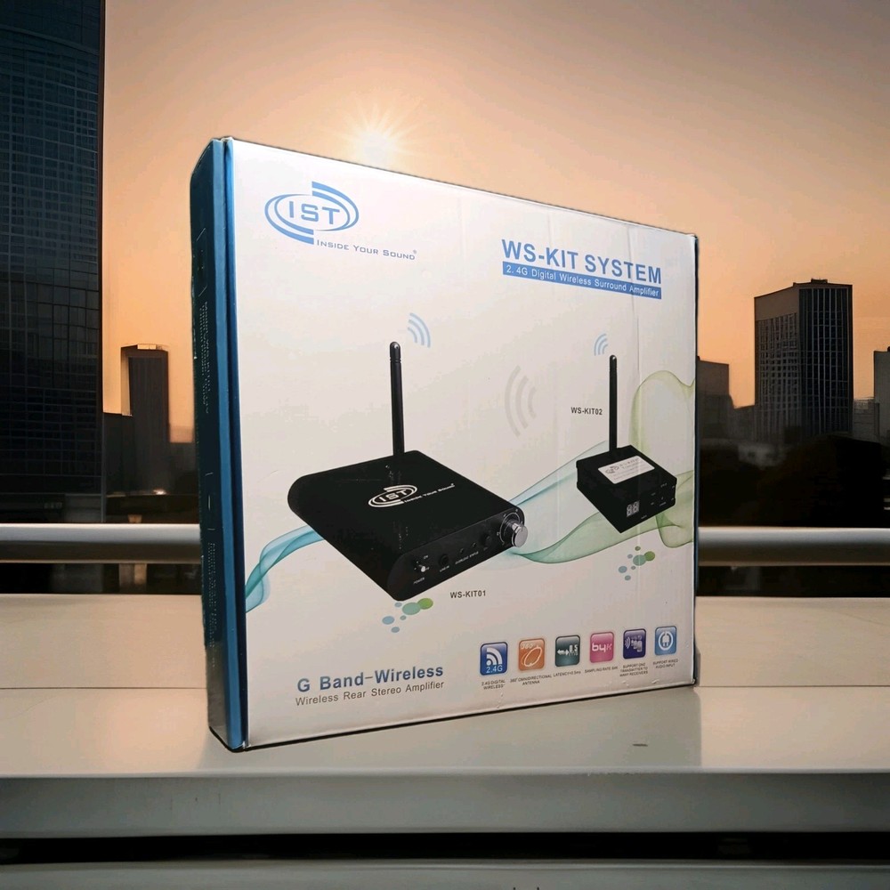 Intrasonic WS-KIT Wireless Sound Transmitter & Receiver–Amplifier