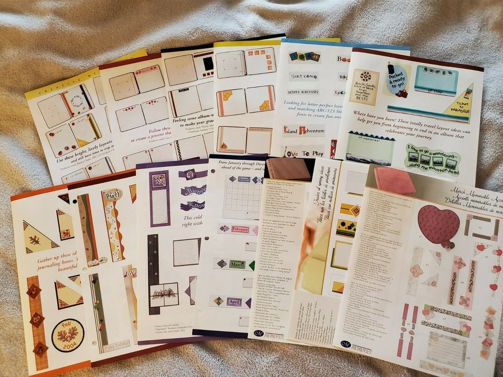 Creative Memories Idea Sheets