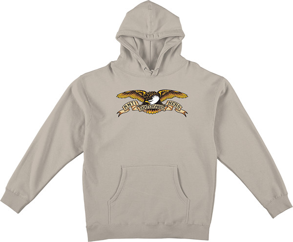Antihero Eagle Hooded Sweatshirt - SMALL Bone/Black