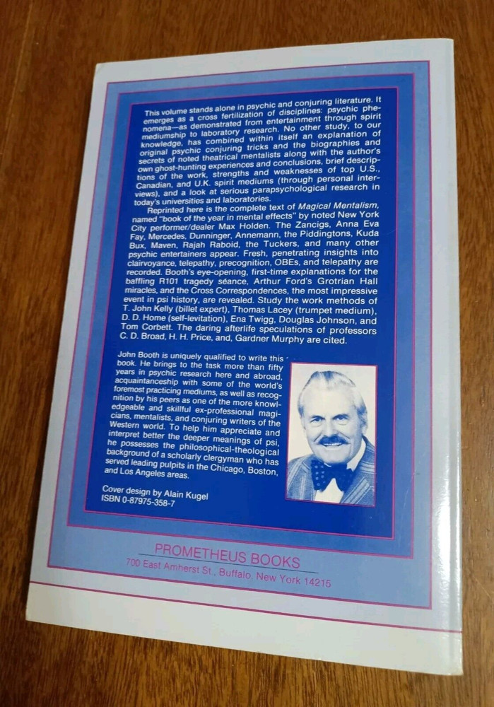 Vintage Psychic Paradoxes: Booth, John, 1984 - Signed Magic Book
