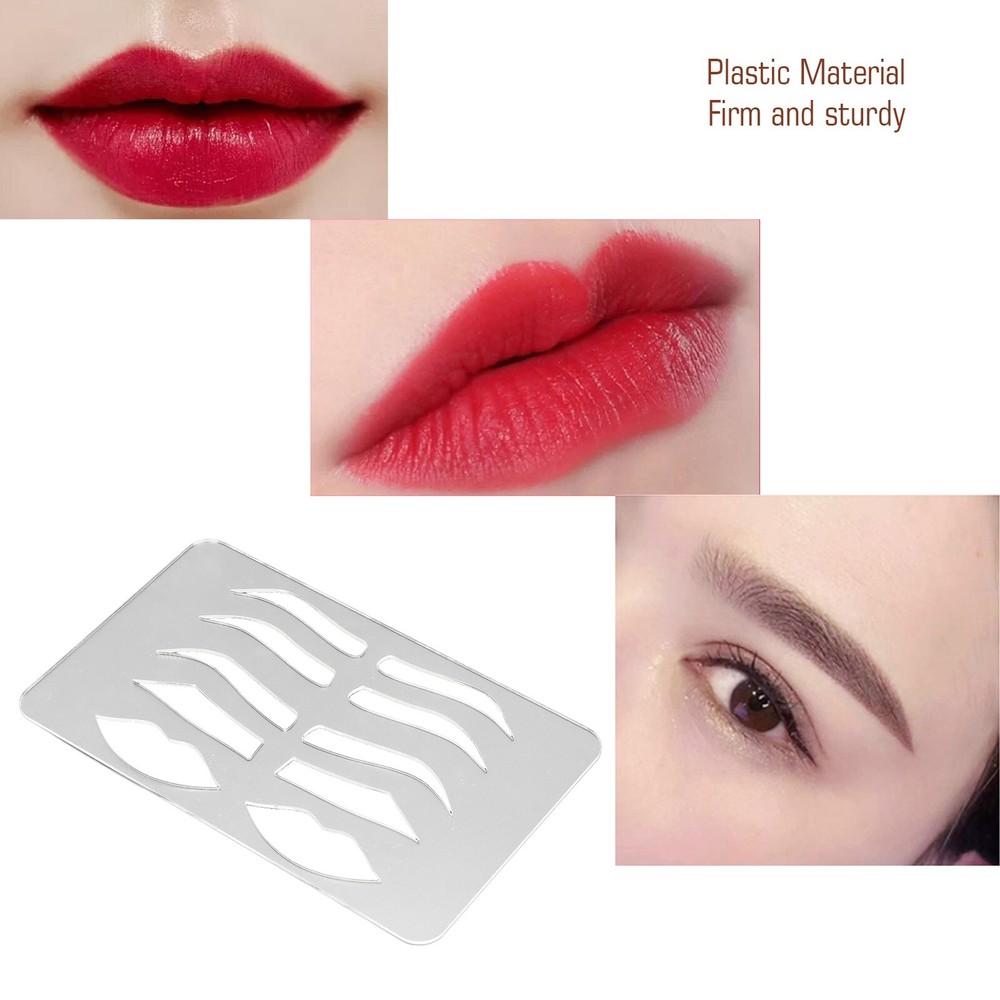 Eyebrow Lip Stencil Beginner Reusable Makeup Eyebrow Lip Template Microblading