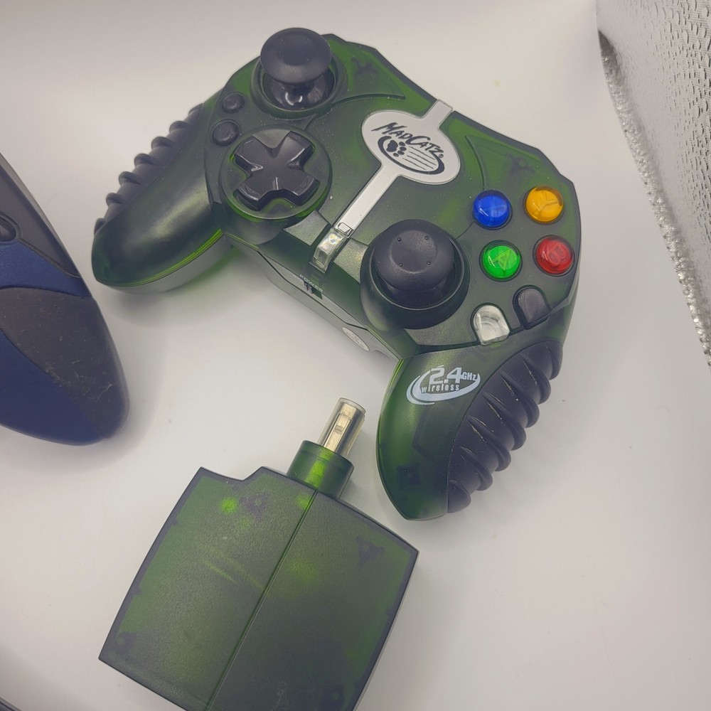 Original Xbox Controller Bundle 2 Controllers DVD Remote + 11 Games Lot Tested