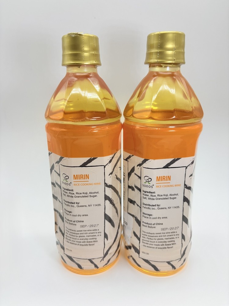 2 x Soeos MIRIN Rice Cooking Wine 16.9 oz