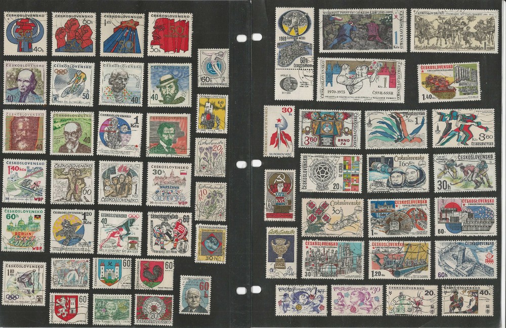 Czechoslovakia Stamp Collection on 26 Pages, Nice Selection, JFZ