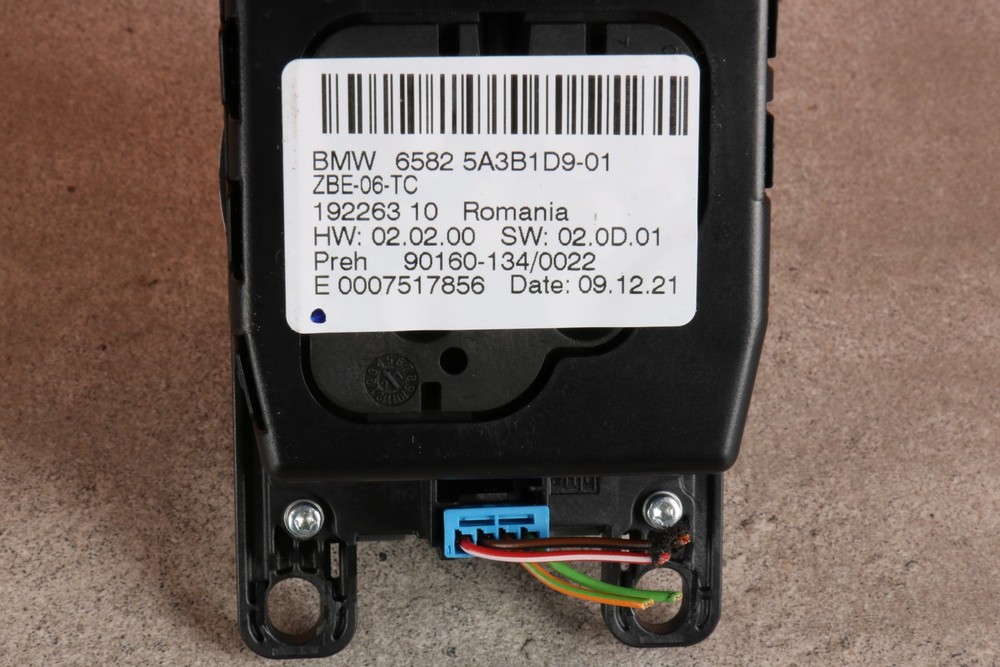 BMW 7' G11 G12 IDRIVE CONTROLLER SWITCH PANEL CERAMIC 5A3B1D9
