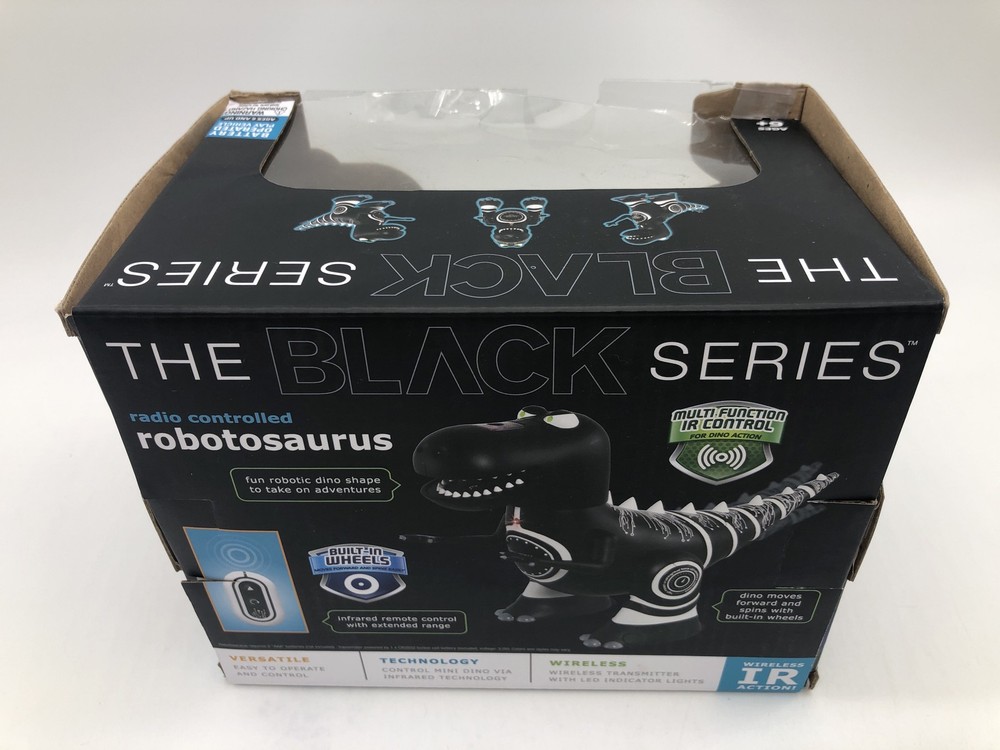 ROBOTOSAURUS! Sharper Image Infared Control Black Dinosaur, it can move forward